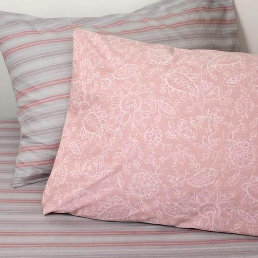 Σετ Μαξιλαροθήκες Melinen Ultra Lizzie Rose Μαξιλαροθηκες Κατωσεντονο 50x70