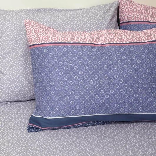 Σετ Μαξιλαροθήκες Melinen Ultra Gambi Pink Μαξιλαροθηκες Κατωσεντονο 50x70