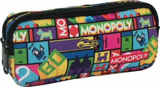 Κασετίνα Διακάκης Monopoly 21x6x9cm με 2 Φερμουάρ
