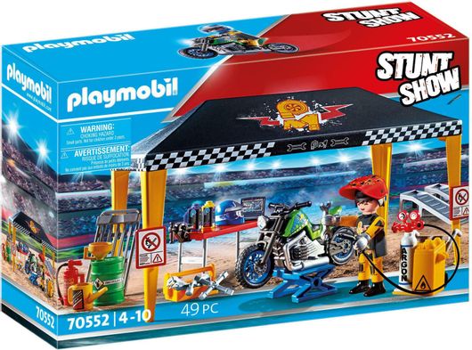 Playmobil Stunt Show Σκηνή / Συνεργείο για Οχήματα για 4+ Ετών #70552