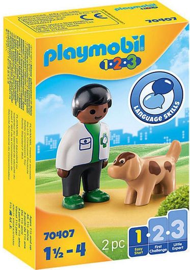 Playmobil 123 Vet with Dog για 1.5 ετών