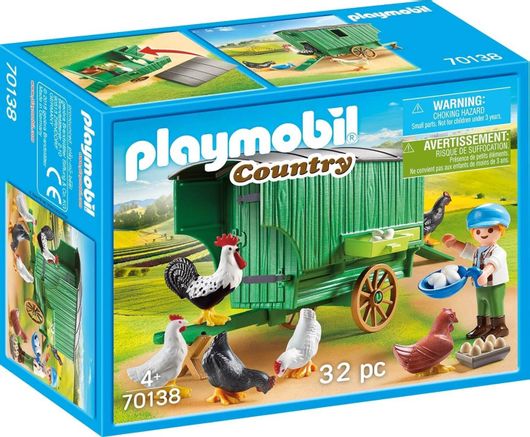 Playmobil Κοτέτσι με Ρόδες 70138 για 4+ Ετών