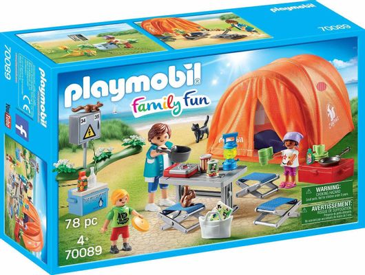Playmobil Family Fun Οικογενειακή Σκηνή Camping για 4+ ετών