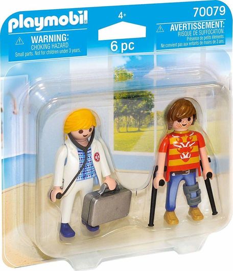 Playmobil Duo Pack γιατρός & Ασθενής  για 4+ Ετών #70079