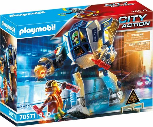 Playmobil Αστυνομικό Ρομπότ & Ληστής  για 4+ Ετών #70571