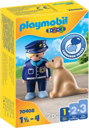 Playmobil 123 Police Officer with Dog για 1.5 ετών