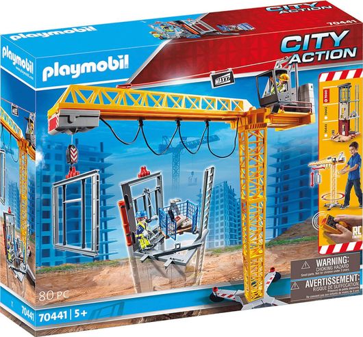 Playmobil City Action RC Crane with Building Section για 5+ ετών