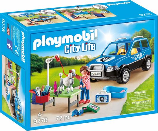 Playmobil City Life Mobile Pet Grooming για 4+ Ετών