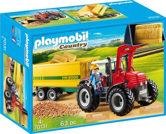 Playmobil μεγάλο Τρακτέρ με Ρυμουλκά Τροφοδοσίας 70131 για 4+ Ετών
