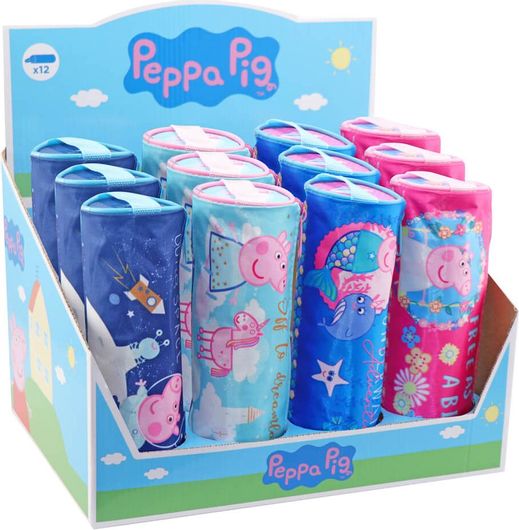 Σχολική Κασετίνα Βαρελάκι Μονή Peppa George σε Τυχαία Επιλογή Σχεδίου