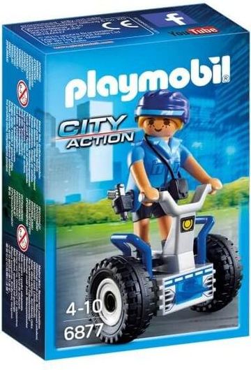 Playmobil City Action Γυναίκα Αστυνομικός με Balance Racer