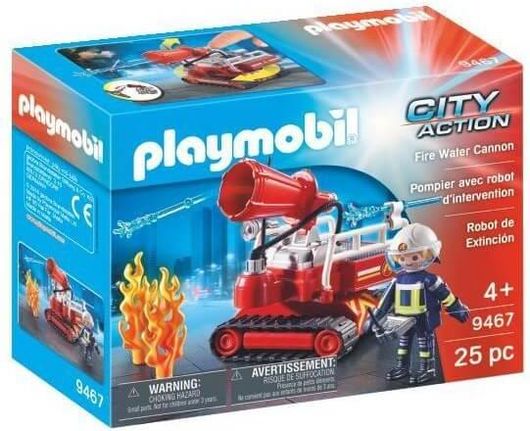 Playmobil City Action Πυροσβεστικό Κανόνι Νερού με Χειριστή
