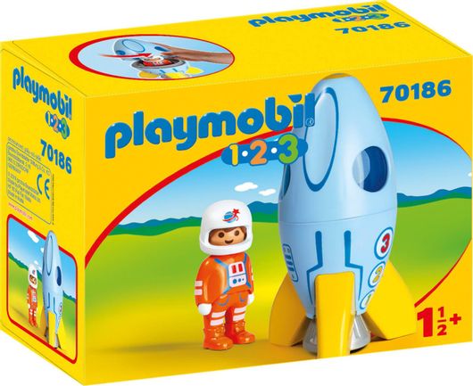 Playmobil 123 Astronaut With Rocket για 1.5+ ετών