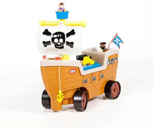 Περπατούρα little tikes Play N Scoot Pirate Ship Πειρατικό Καράβι Καφέ