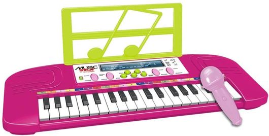 Μουσικό Παιχνίδι Music Star Αρμόνιο με Μικρόφωνο Ροζ