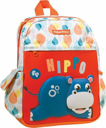 Σχολική Τσάντα Νηπίου Fisher Price Πλάτης Hippo Πολύχρωμο