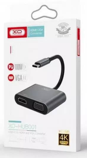 Docking Station USB-C Adapter Xo Hub001 4In1