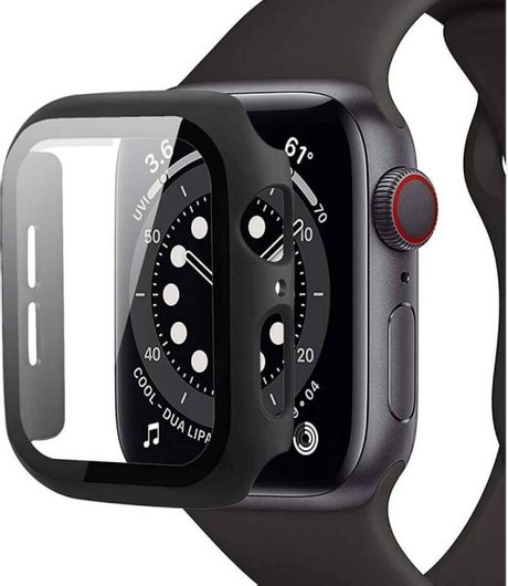 Θήκη Tech Protect DEFENSE 360 με Γυαλί προστασίας για APPLE WATCH 4/5/6/SE - 44MM - ΜΑΥΡΟ