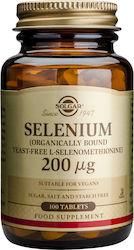 Solgar Selenium 200mg 100 Ταμπλέτες