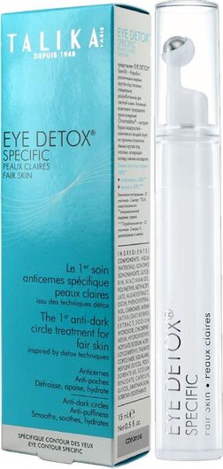 Κρέμα Προσώπου Talika Eye Detox Specific Θεραπεία Μαύρων Κύκλων για Ανοιχτόχρωμες Επιδερμίδες 15ml