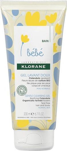 Τζελ Καθαρισμού Klorane Bebe Gel Lavant Doux 200ml