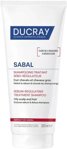 Σαμπουάν Ducray Sabal για Λιπαρά Μαλλιά 200ml