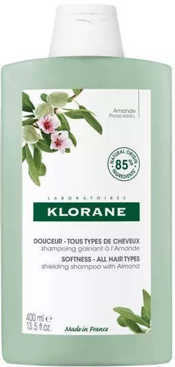 Σαμπουάν Klorane Almond Softness Όγκου & Λείανσης για Όλους τους Τύπους Μαλλιών 400ml