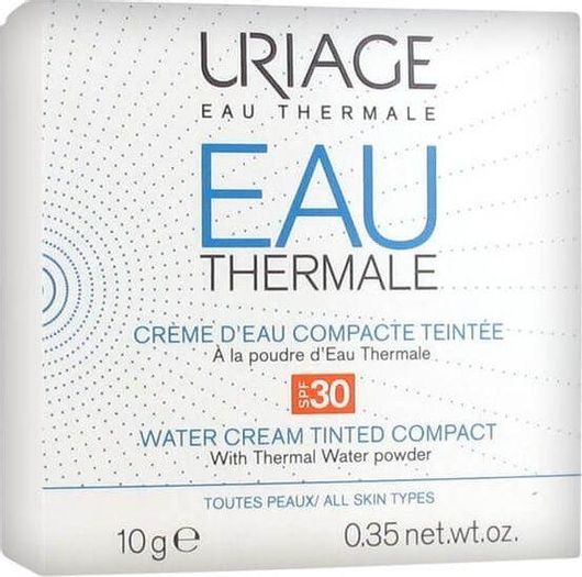 Αντηλιακή Πούδρα Προσώπου Uriage Eau Thermale Water Cream Tinted Compact Αδιάβροχη SPF30 με Χρώμα 10gr