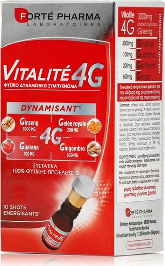 Forte Pharma Vitalite 4G Dynamisant 10 X 10ml