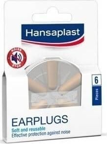 Ωτοασπίδες Hansaplast 6 τμχ Μπεζ