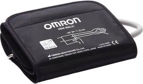 Omron Περιχειρίδα Πιεσομέτρου Ενηλίκων 22-42cm Large Μαύρο
