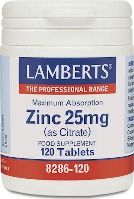 Lamberts Zinc (as Citrate) 25mg 120 ταμπλέτες