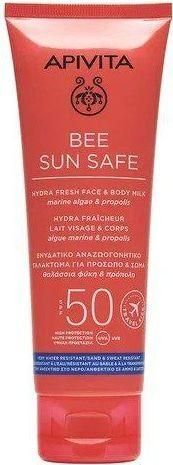Αντηλιακή Κρέμα Προσώπου Apivita Hydra Fresh Milk Αδιάβροχη & Σώματος SPF50 100ml