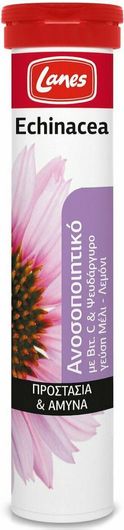 Lanes Echinacea Vitamin C Βιταμίνη για το Ανοσοποιητικό 135mg Honey Lemon 20 Αναβράζοντα Δισκία
