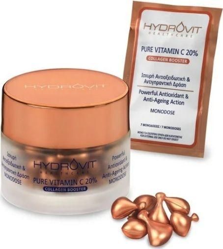 Serum Προσώπου Target Pharma Hydrovit Collagen Ενυδατικό & Αντιγηραντικό με Βιταμίνη C & Βιταμίνη E για Αποτοξίνωση & Λάμψη