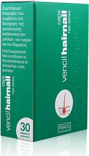 Vencil Hairnail Hair Series Ειδικό Συμπλήρωμα Διατροφής 30 κάψουλες
