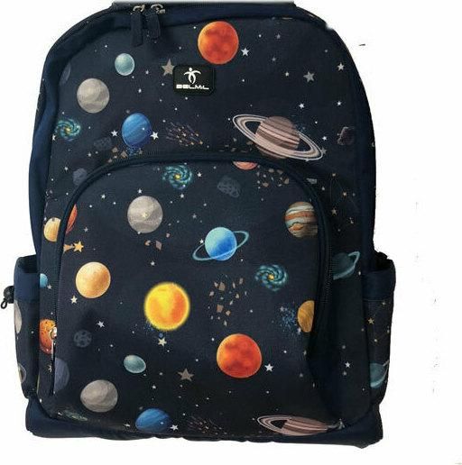 Σχολική Τσάντα Δημοτικού Τρόλεϊ Belmil Planets Μπλε