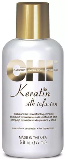 Μετάξι CHI Infusion με Κερατίνη για Αναδόμηση της Τρίχας 177ml