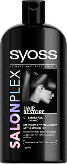 Σαμπουάν Syoss Salonplex Hair Restore Αναδόμησης / Θρέψης για Ταλαιπωρημένα Μαλλιά 750ml