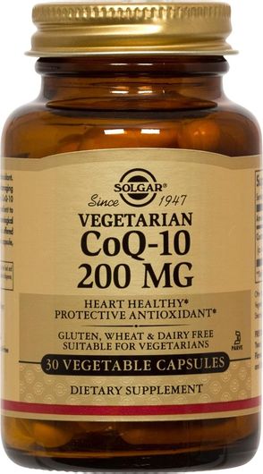 Solgar Coenzyme Q10 200mg 30 Φυτικές Κάψουλες