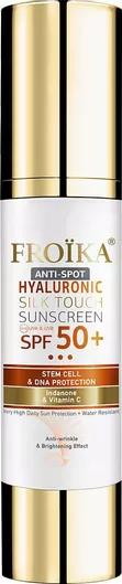 Αντηλιακή Κρέμα Προσώπου Froika Hyaluronic Silk Touch Sunscreen Anti-Spot Αδιάβροχη SPF50 50ml