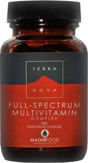 TerraNova Full-Spectrum Multivitamin Complex Βιταμίνη για Ενέργεια 450mg 100 φυτικές Κάψουλες