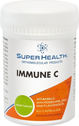 Super Health Immune C 1000 Βιταμίνη για Ενέργεια & Ανοσοποιητικό 500mg 60 Κάψουλες
