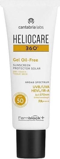 Αντηλιακό Gel Προσώπου Heliocare 360 Gel Oil-Free Dry Touch SPF50 50ml