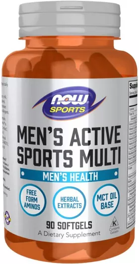 Now Foods Men's Active Sports Multi 90 Μαλακές Κάψουλες