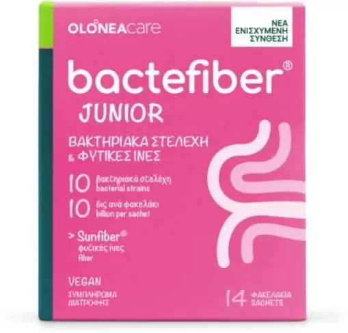 Olonea BacteFiber Junior 14 Φακελάκια x 4gr