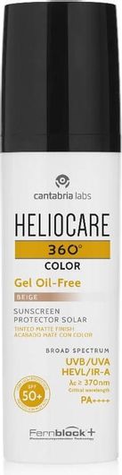 Αντηλιακό Gel Σώματος Heliocare 360 Color Gel Oil-Free με Χρώμα Beige 50ml