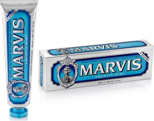 Marvis Aquatic Mint Οδοντόκρεμα για Ουλίτιδα , Πλάκα & Τερηδόνα 85ml