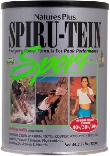 Σκόνη Πρωτεΐνης Nature's Plus Spiru-Tein Sport 2.3lb 1024gr Βανίλια