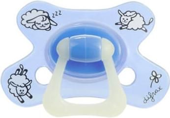 Πιπίλα Difrax Glow in the Dark Natural 6+ μηνών Sheepy Baba